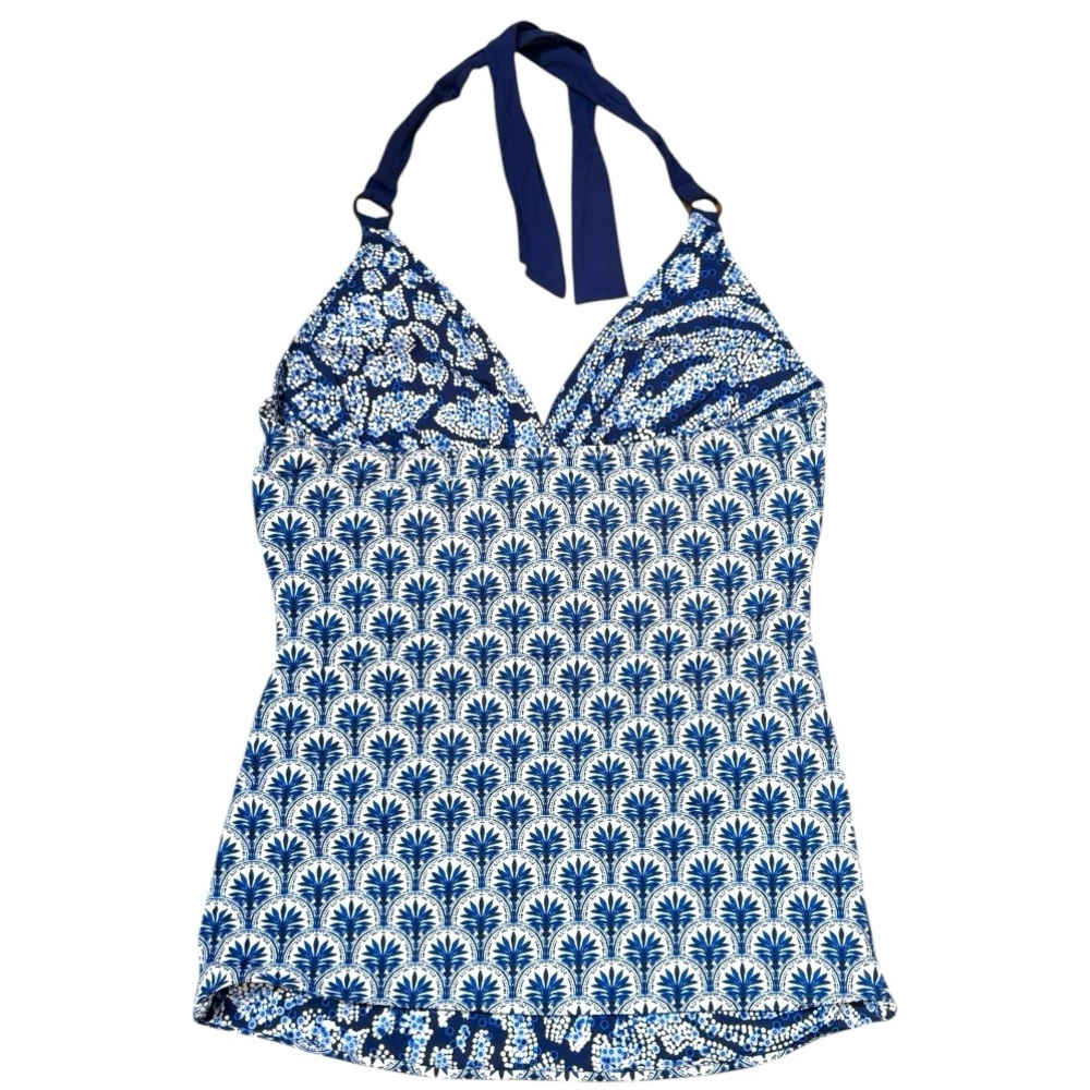 Tommy Bahama Playa Brava Reversible Ring Front Halter Tankini - Picture 11 of 16